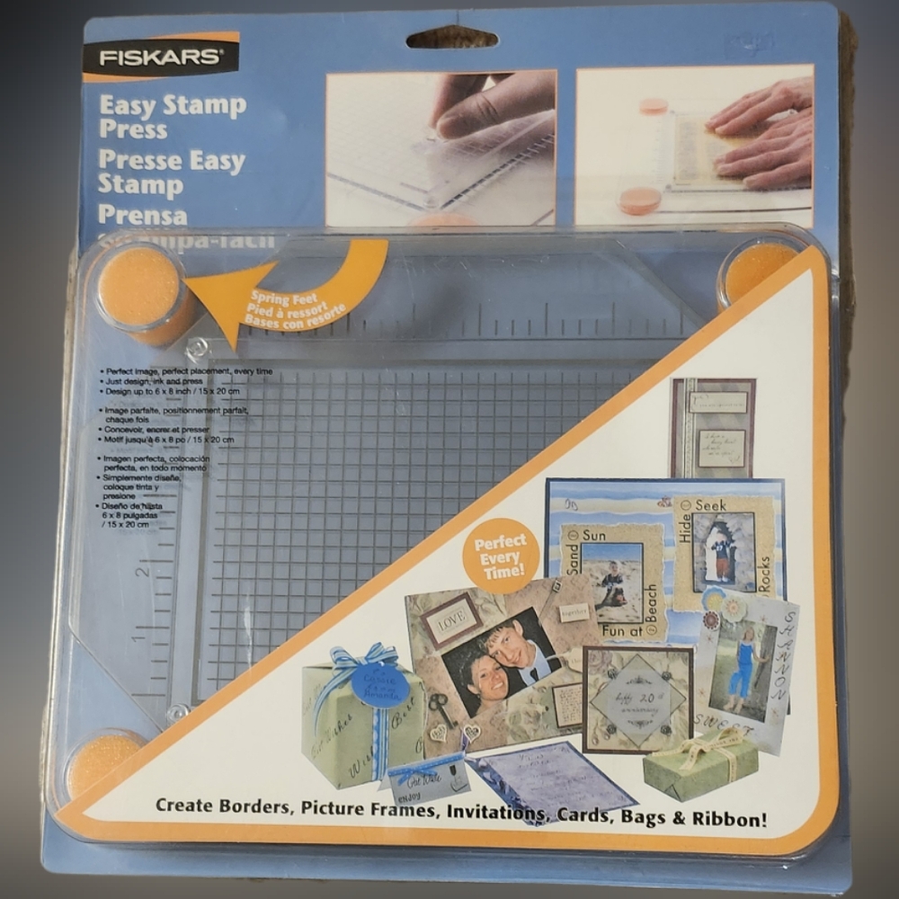 Fiskars Easy Stamp Press, New In Package
